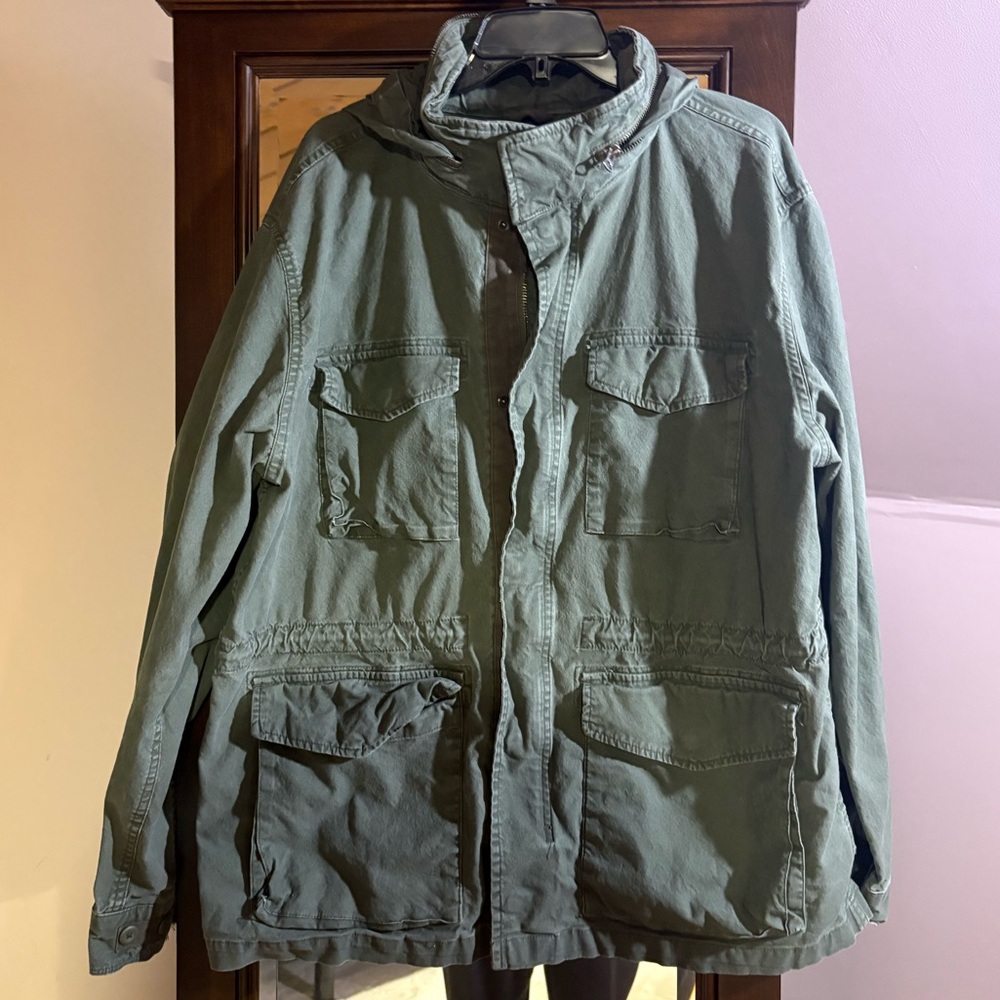 Old Navy Men's Green Utility Jacket